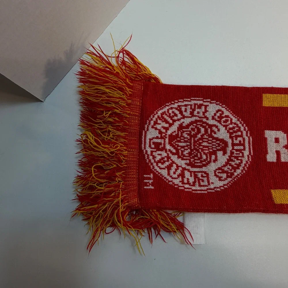 Louisiana Ragin Cajuns‎ Scarf Red Yellow Knit Fringe Team Spirit NCAA READ